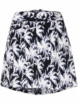 DVF Diane Von Furstenberg Palm tree-print Shorts - Farfetch