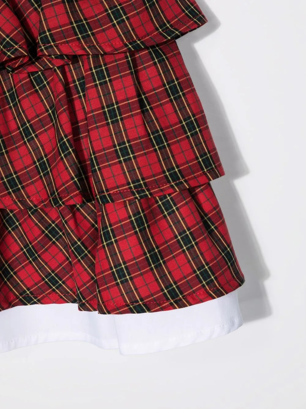 фото Philosophy di lorenzo serafini kids ярусная юбка в клетку тартан