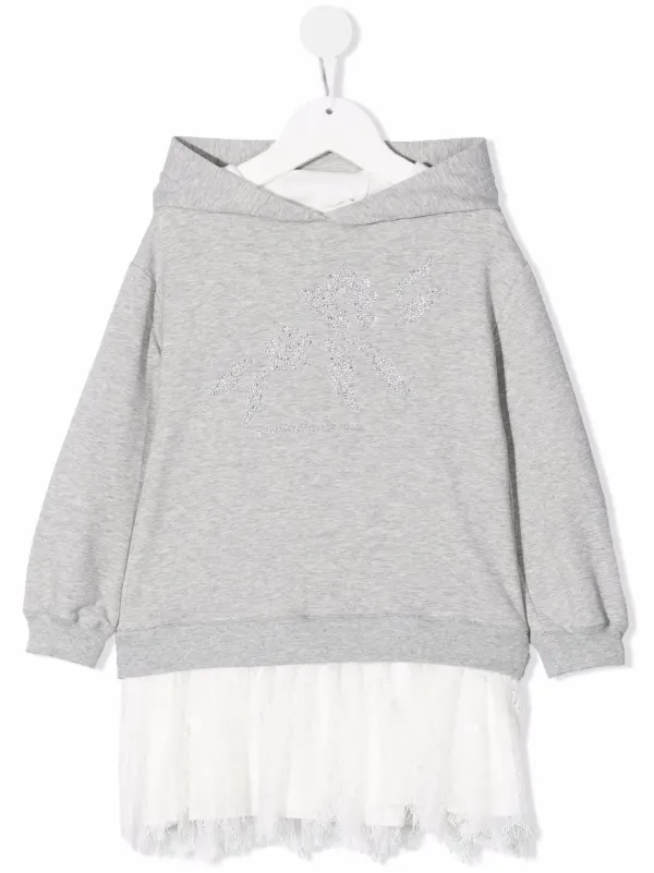 hooded shift dress