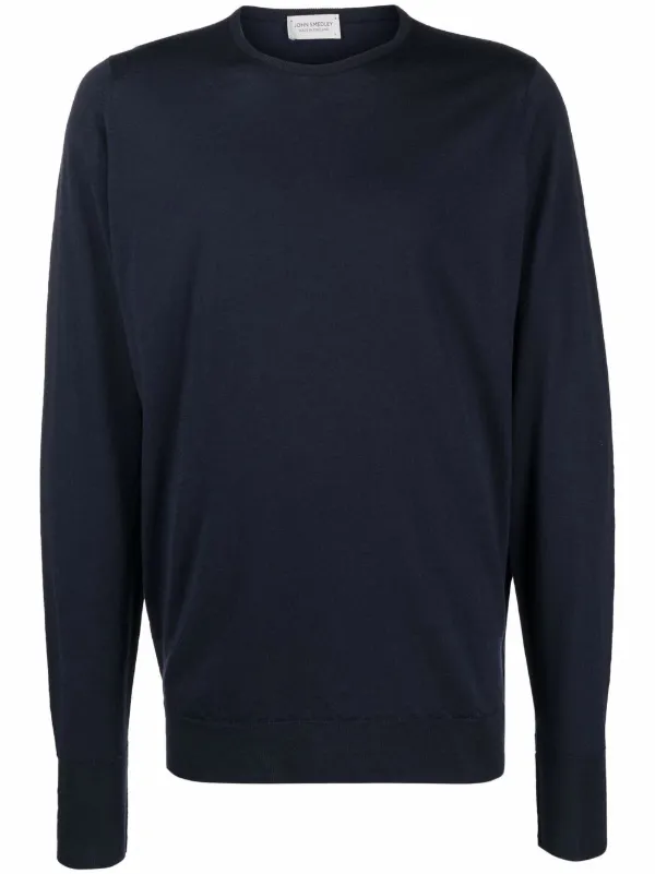 John Smedley Marcus crew-neck Knitted Jumper | Blue | FARFETCH IN