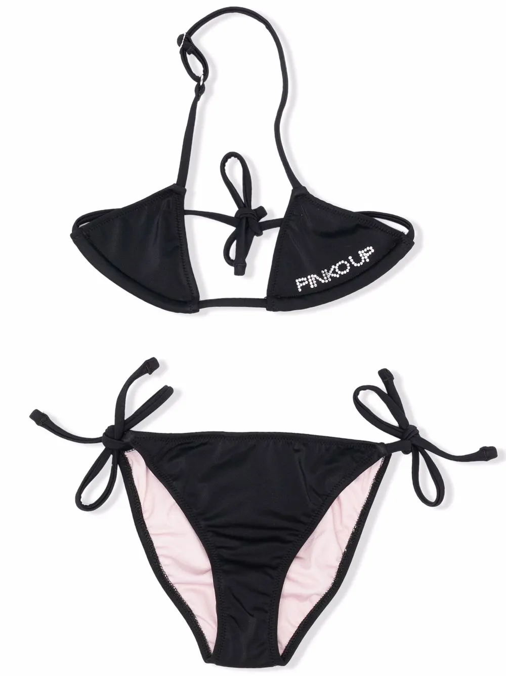 Pinko Kids бикини с треугольными чашками и кристаллами