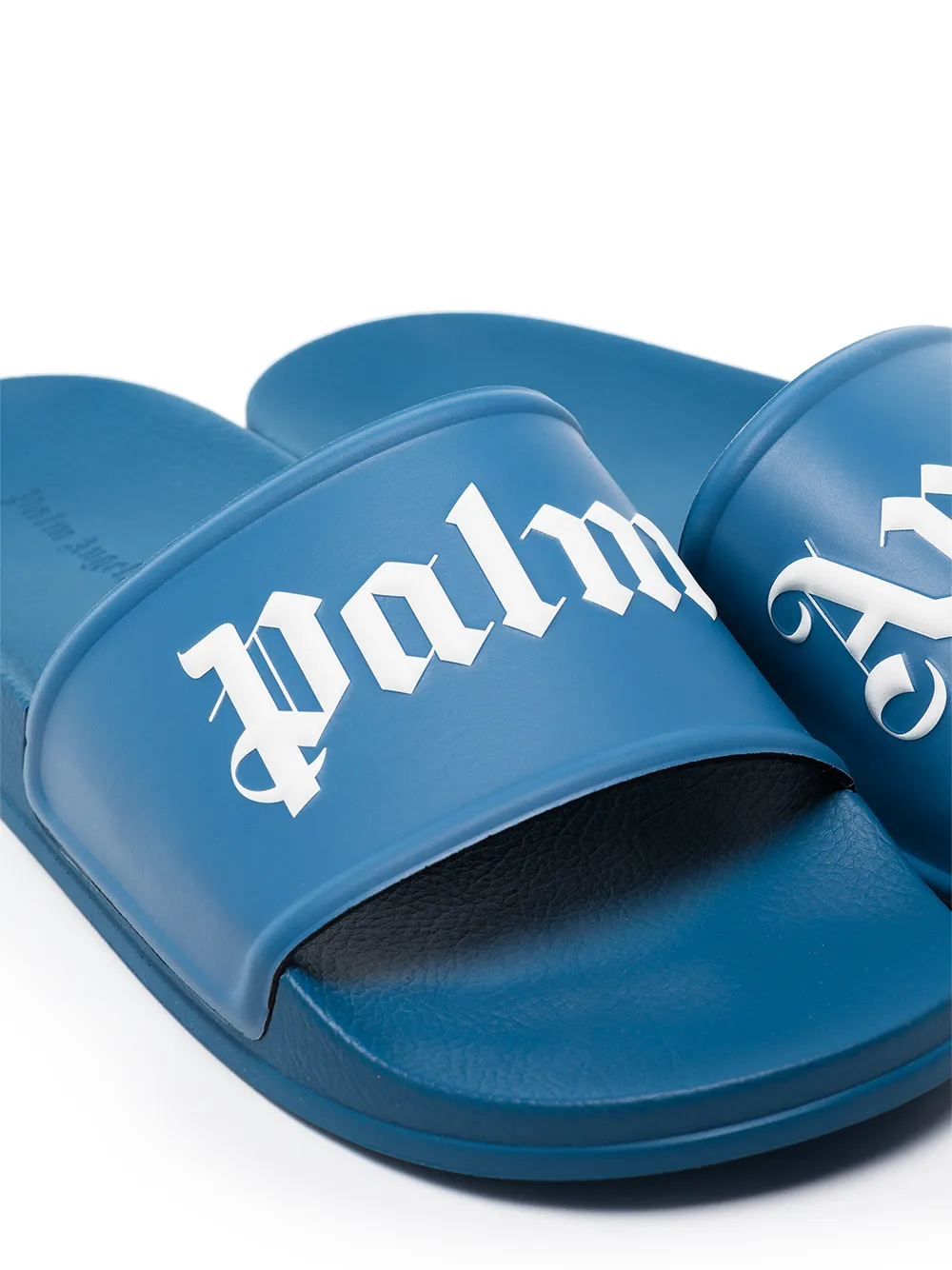 Image 2 of Palm Angels logo-print slip-on slides