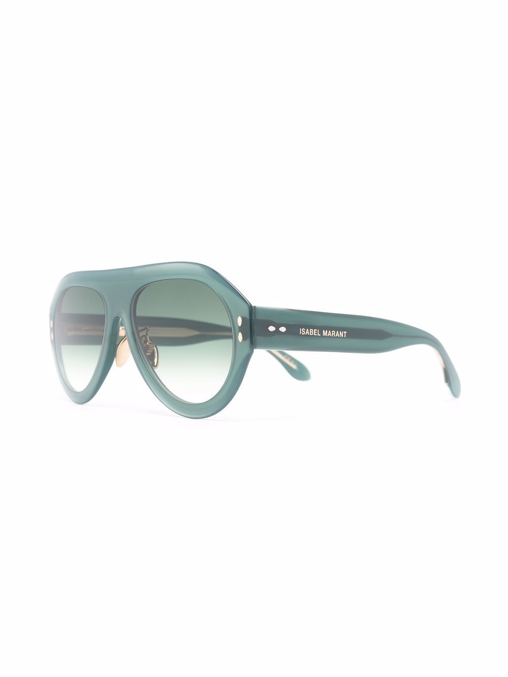 Shop Isabel Marant Eyewear Pilot-frame Sunglasses In Grün