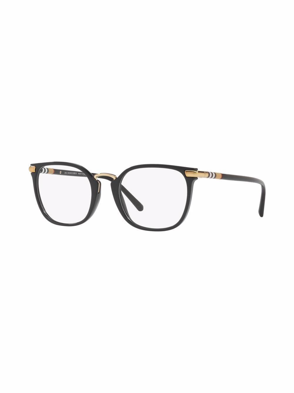 Burberry Eyewear Haymarket bril met vierkant montuur - Zwart