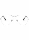 Ray-Ban aviator-frame metal glasses - Silver