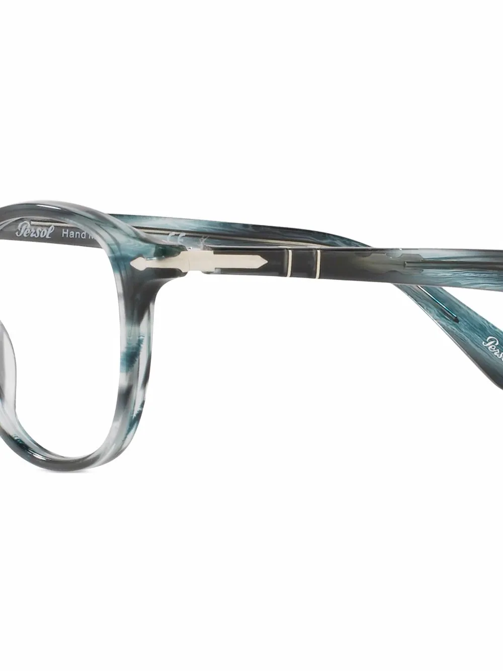 Persol Striped Square-frame Glasses In White