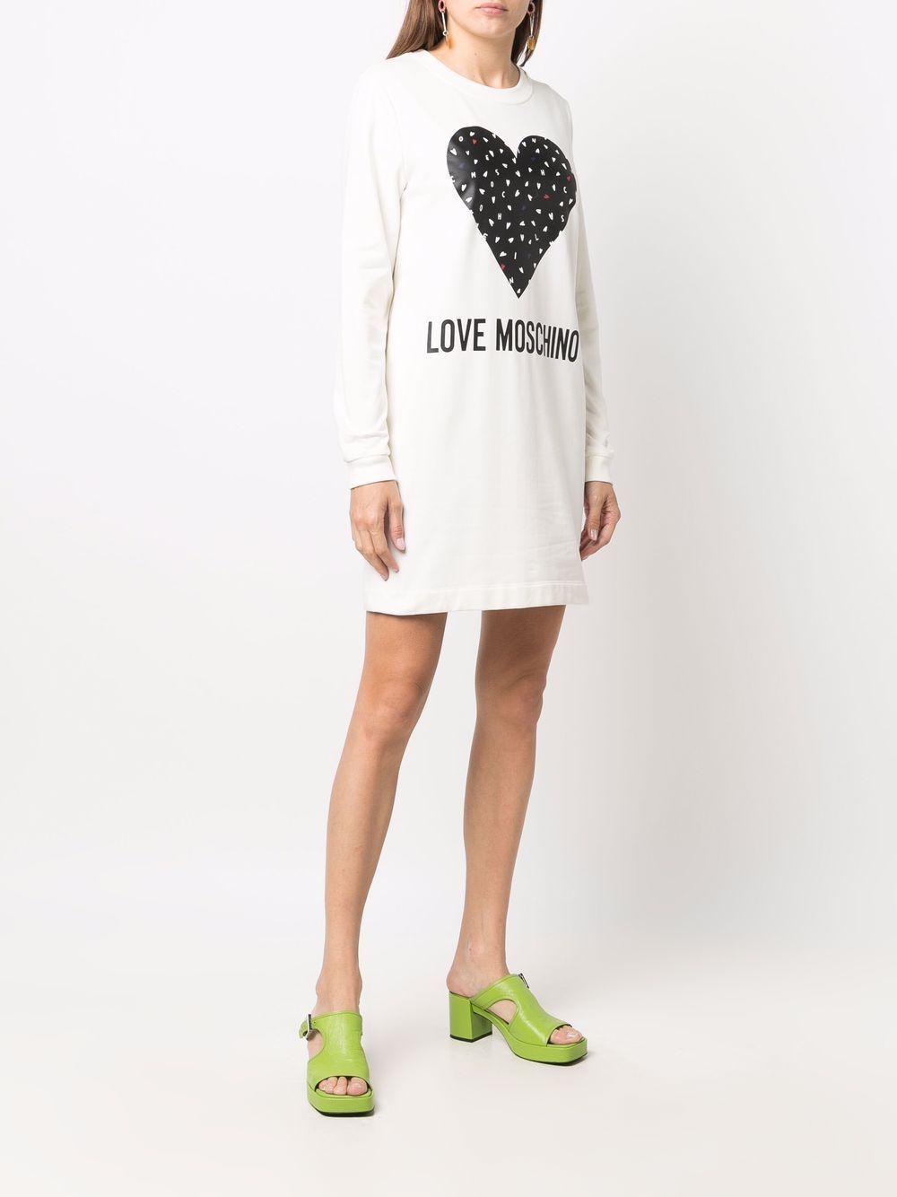фото Love moschino платье-толстовка с логотипом