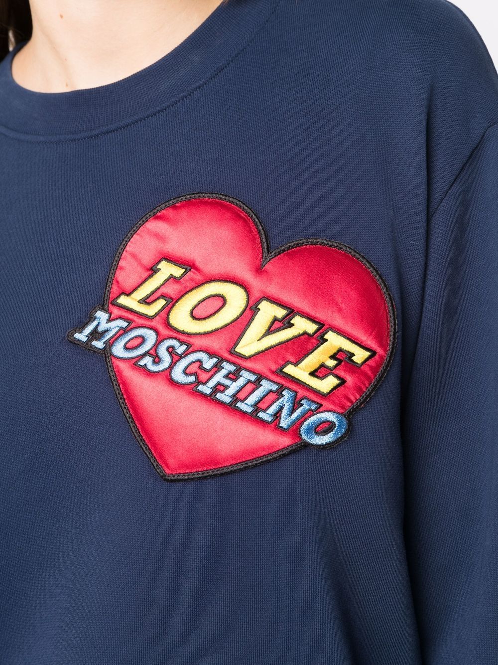 фото Love moschino толстовка с нашивкой-логотипом