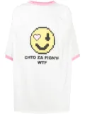 Natasha Zinko Smiley-print T-shirt - White