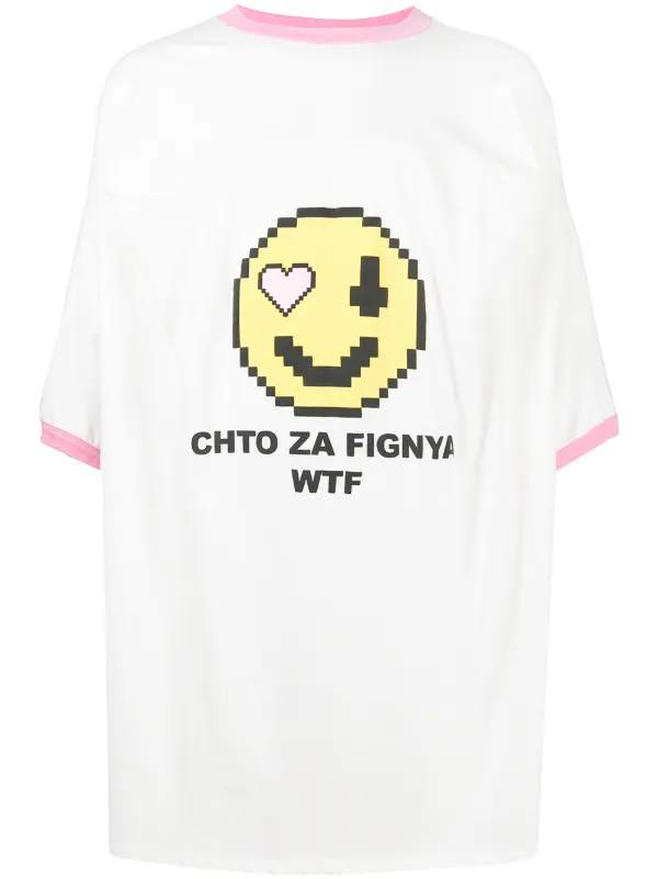 Natasha Zinko Smiley-print T-shirt 