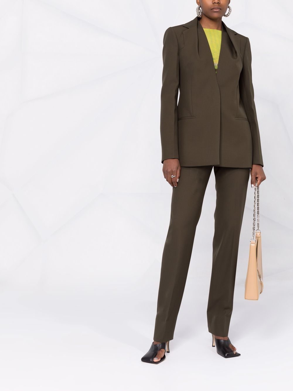фото Givenchy пиджак строгого кроя с драпировкой