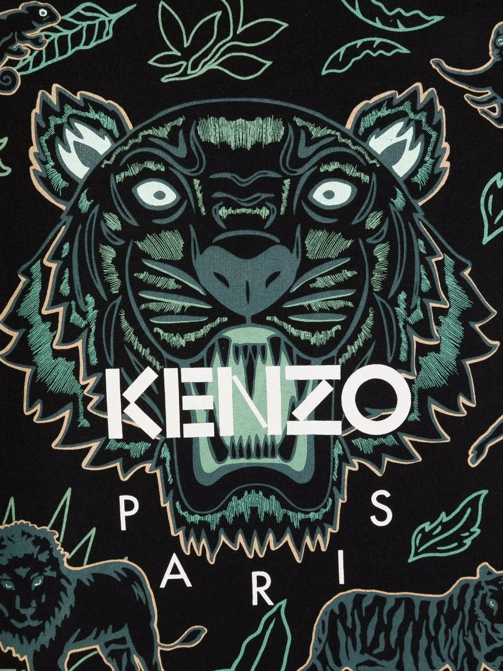 фото Kenzo kids футболка с принтом tiger