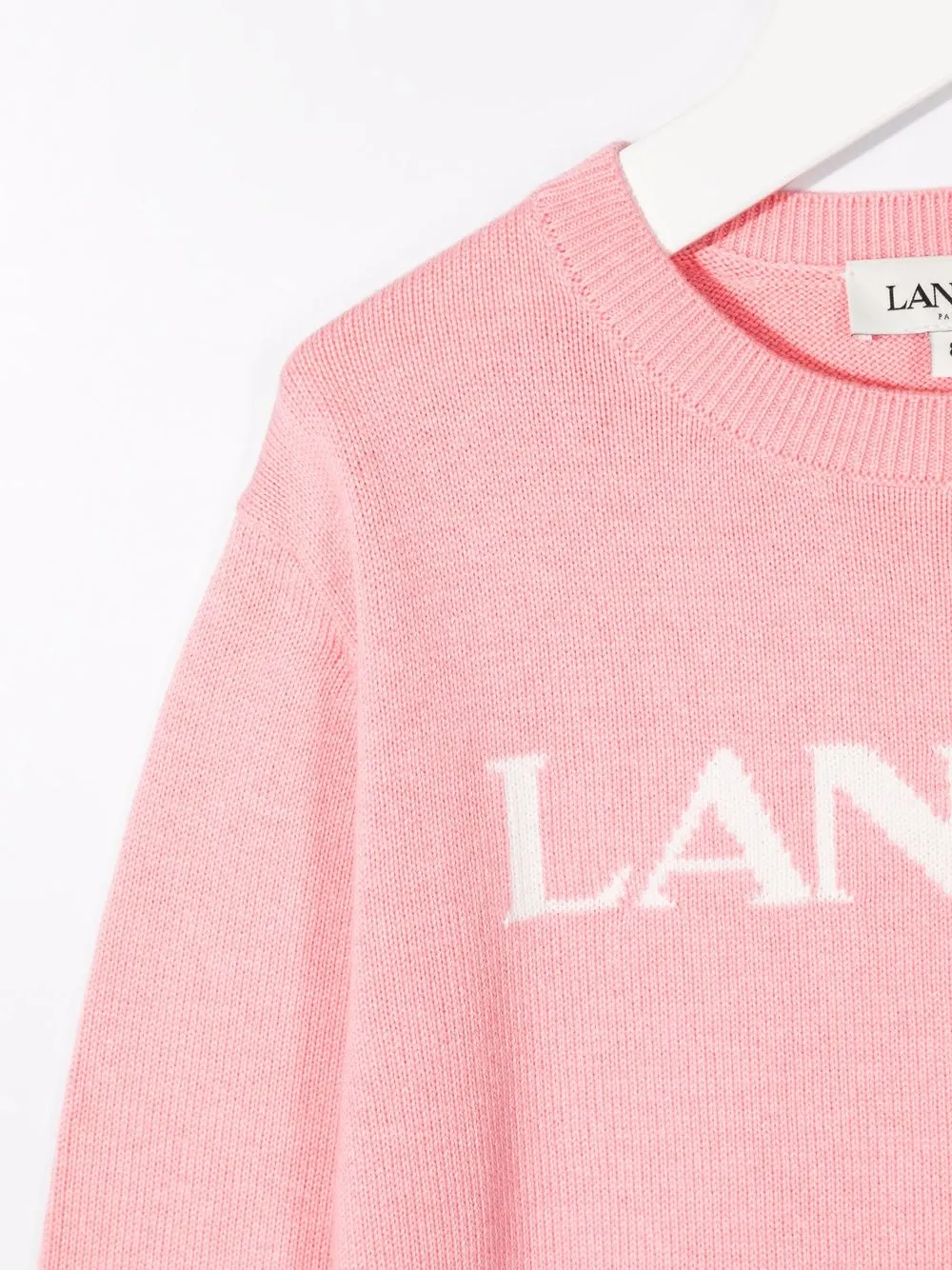  Lanvin Enfant Sweatshirt Mit Logo Print   Rosa 