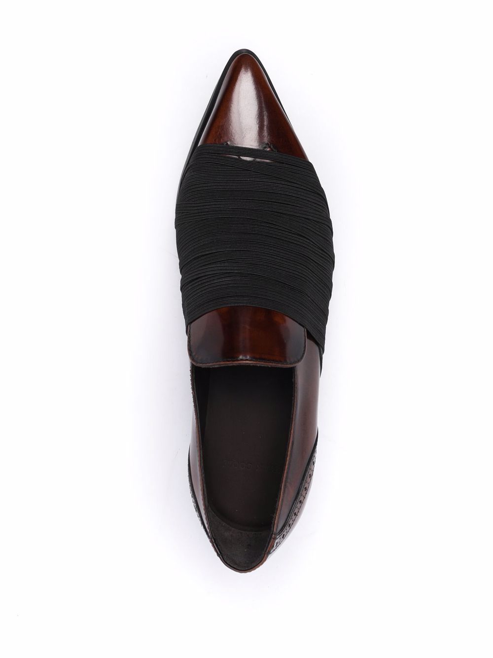 фото Stefan cooke strap-embellished pointed-toe loafers