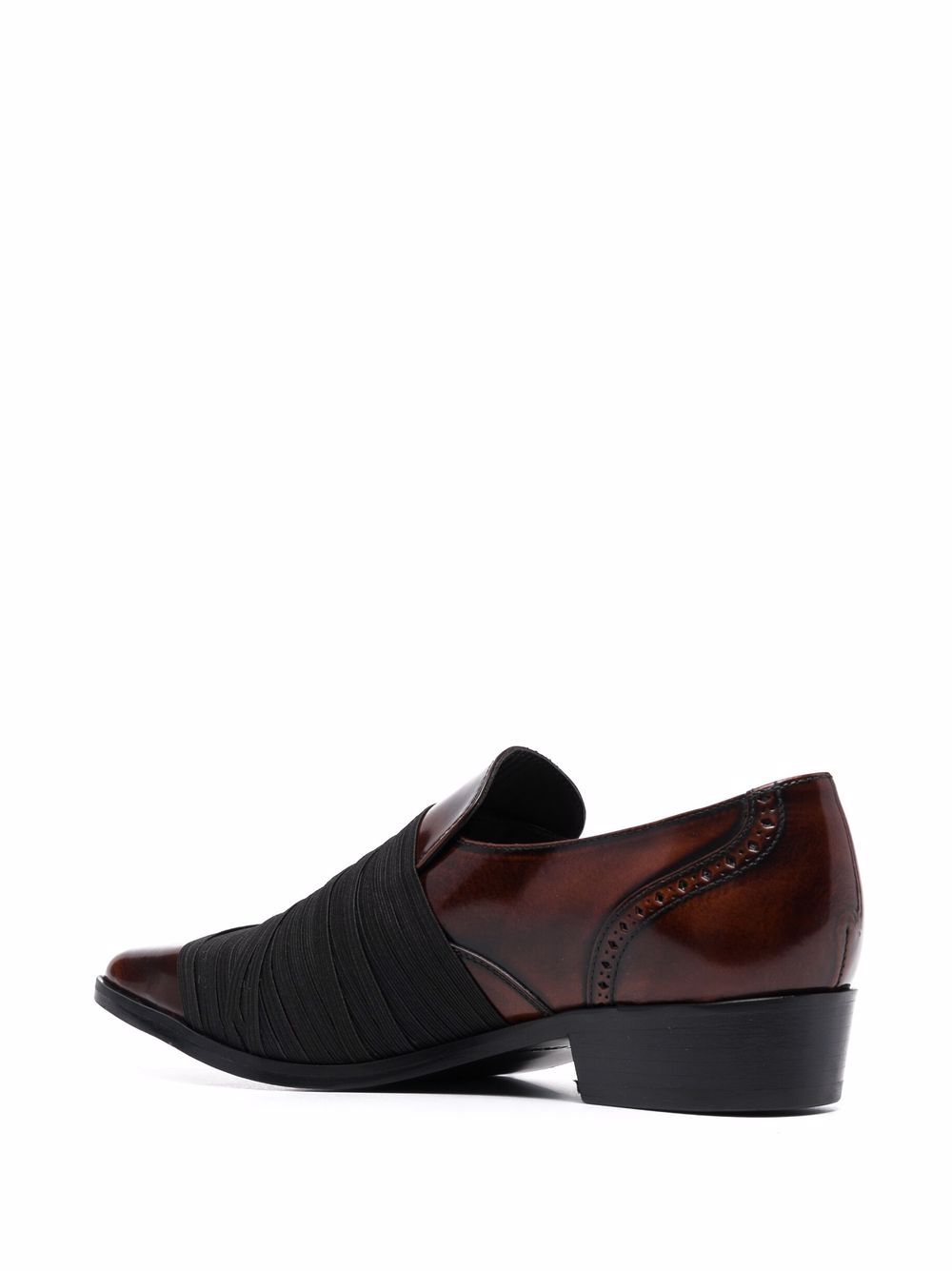 фото Stefan cooke strap-embellished pointed-toe loafers