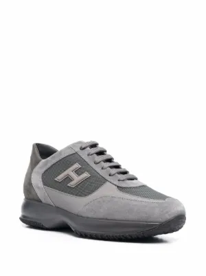 Hogan Interactive sneakers met logo Groen - Schoenen.nl