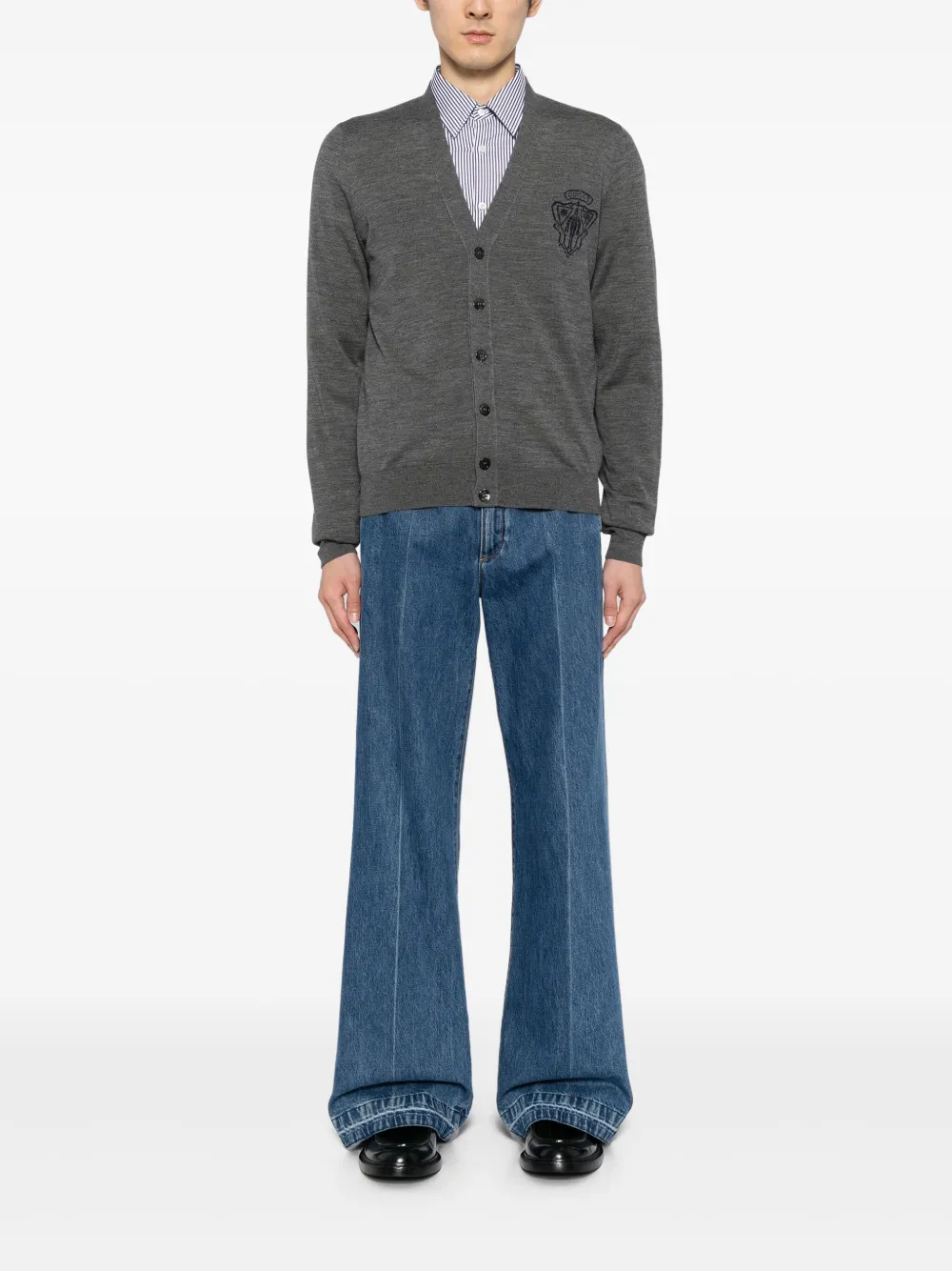 Gucci crest print cardigan | Cardigans | Image 2