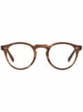 Oliver Peoples Gregory Peck round glasses - White