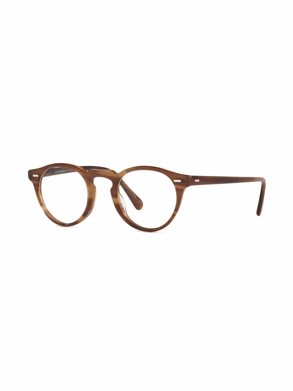 Oliver Peoples Gregory Peck bril met rond montuur - Wit