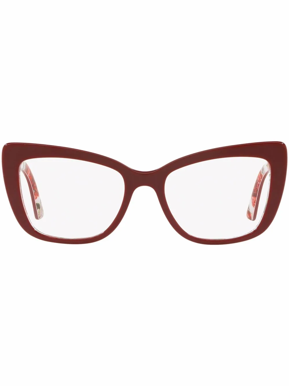 Dolce & Gabbana Eyewear lunettes de vue à monture papillon - Rouge Dolce & Gabbana Eyewear lunettes de vue à monture papillon - Rouge
