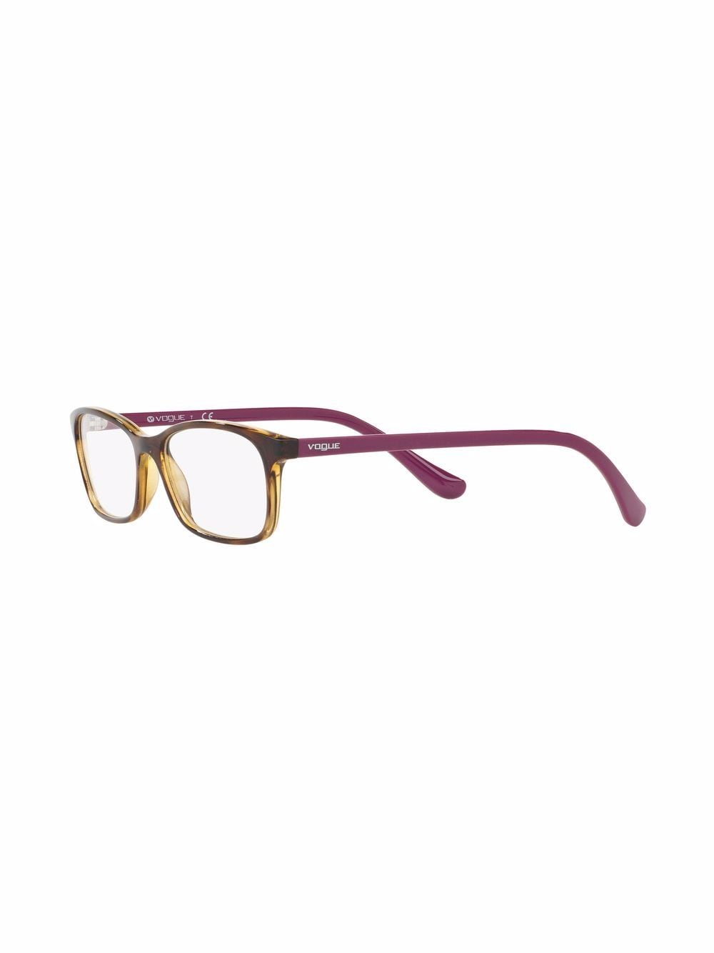 Shop Vogue Eyewear Rectangle Frame Glasses In White