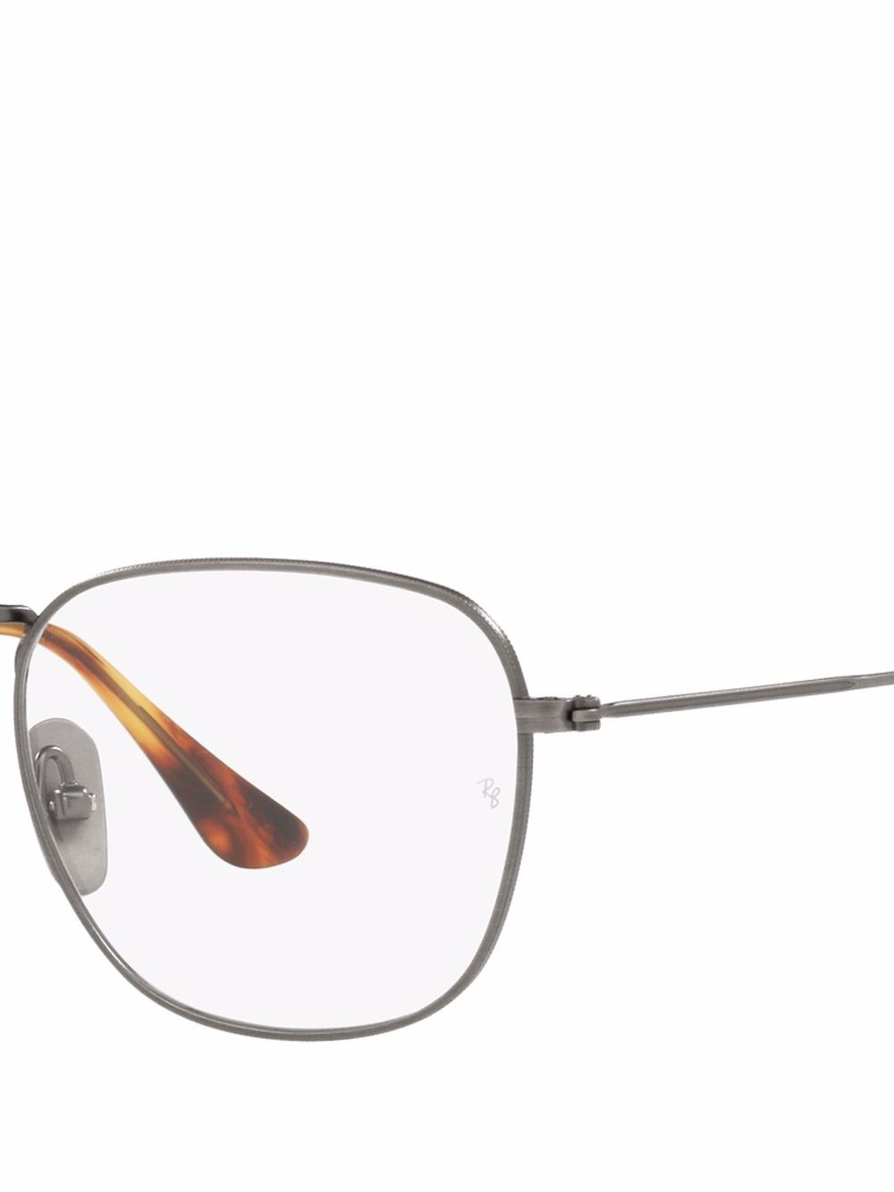 Shop Ray Ban Frank Square-frame Glasses In White