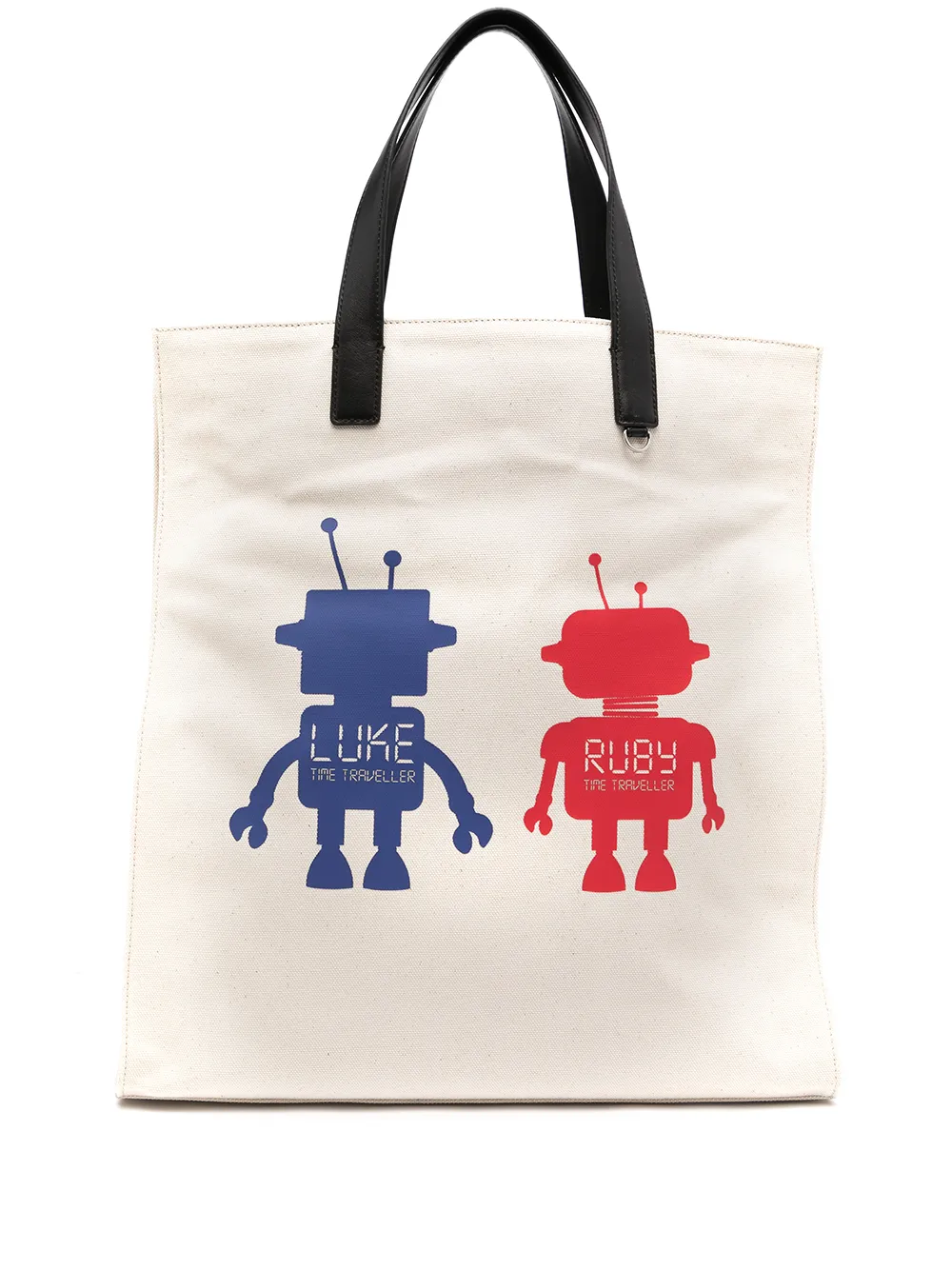 

Ports V tote con estampado gráfico - Blanco
