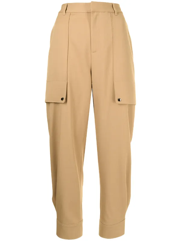 Ports V high-waisted Slouchy Trousers 