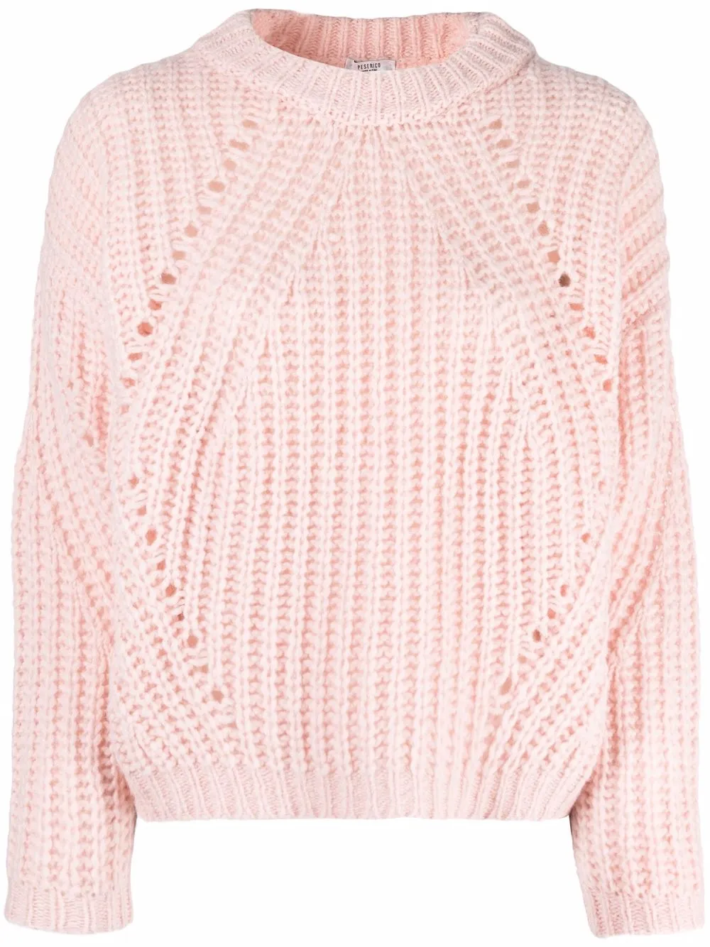 

Peserico knitted long-sleeve jumper - Pink