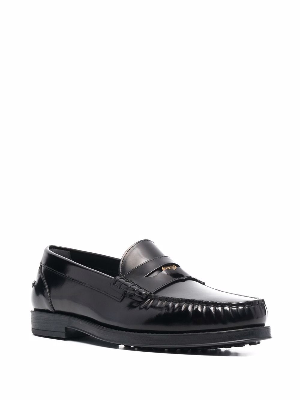 Tod's Loafers met logoplakkaat - Zwart