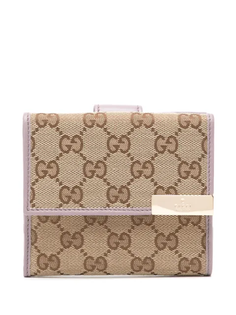 Gucci monogram leather wallet