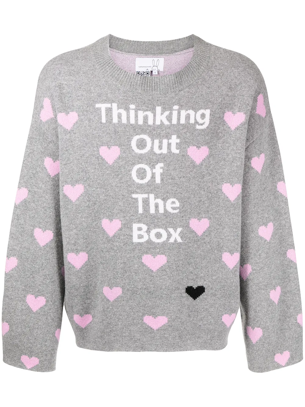 

Natasha Zinko Thinking Out Of The Box knitted jumper - Grey