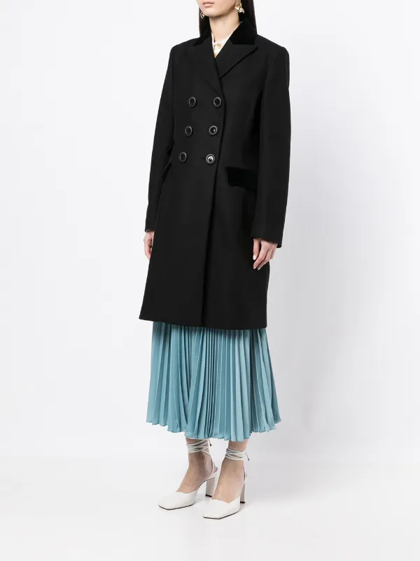 Shop JANE Morgan wool-blend double 