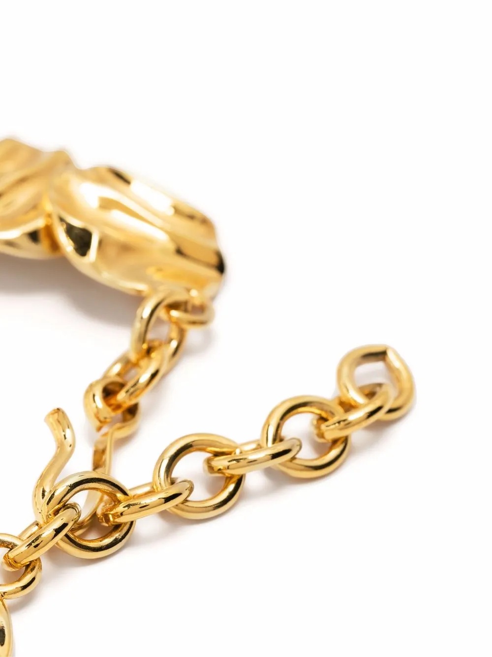  Monet Pre Owned 1990s Halskette Mit Zirkulärem Anhänger   Gold 