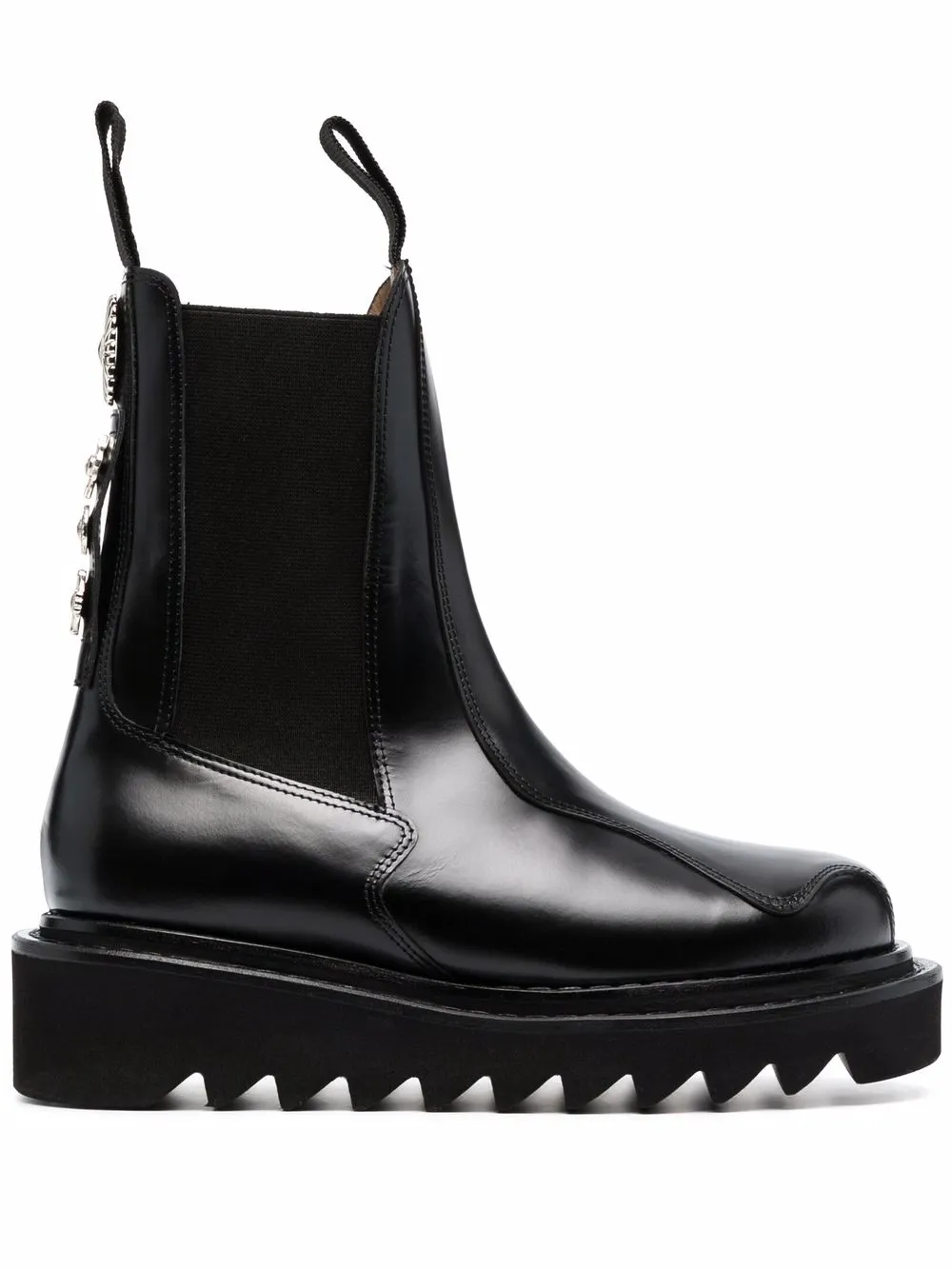 ridged sole ankle boots