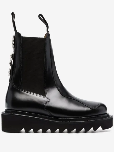 Toga Pulla ridged sole Chelsea boots