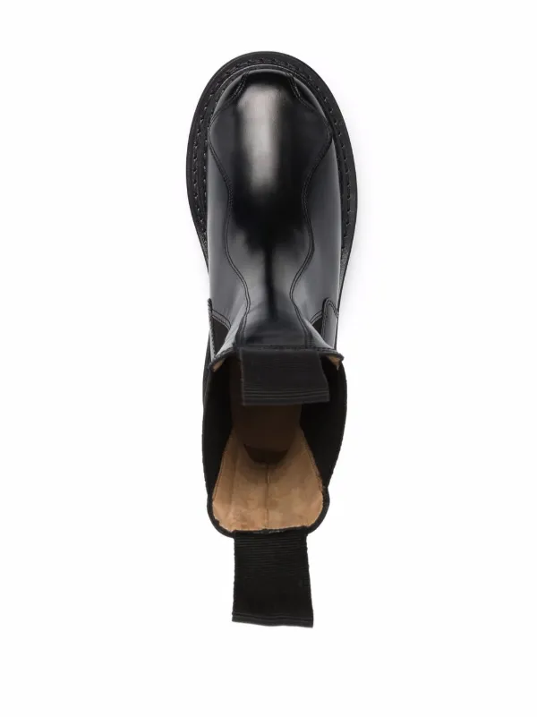Toga Pulla Ridged Sole Ankle Boots | Black | FARFETCH