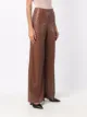 Pierantoniogaspari wide-leg leather-effect trousers