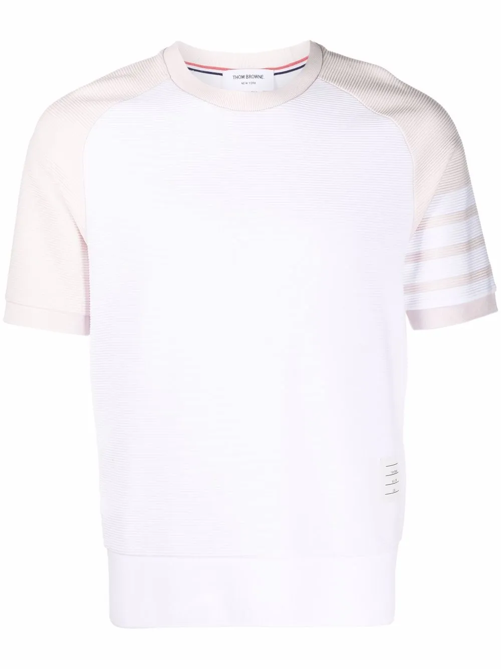 

Thom Browne playera con motivo 4-Bar - Blanco