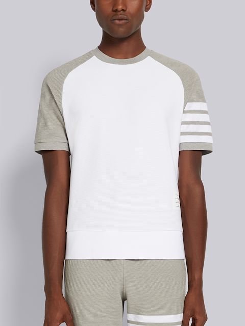 short sleeve white sweatshirt