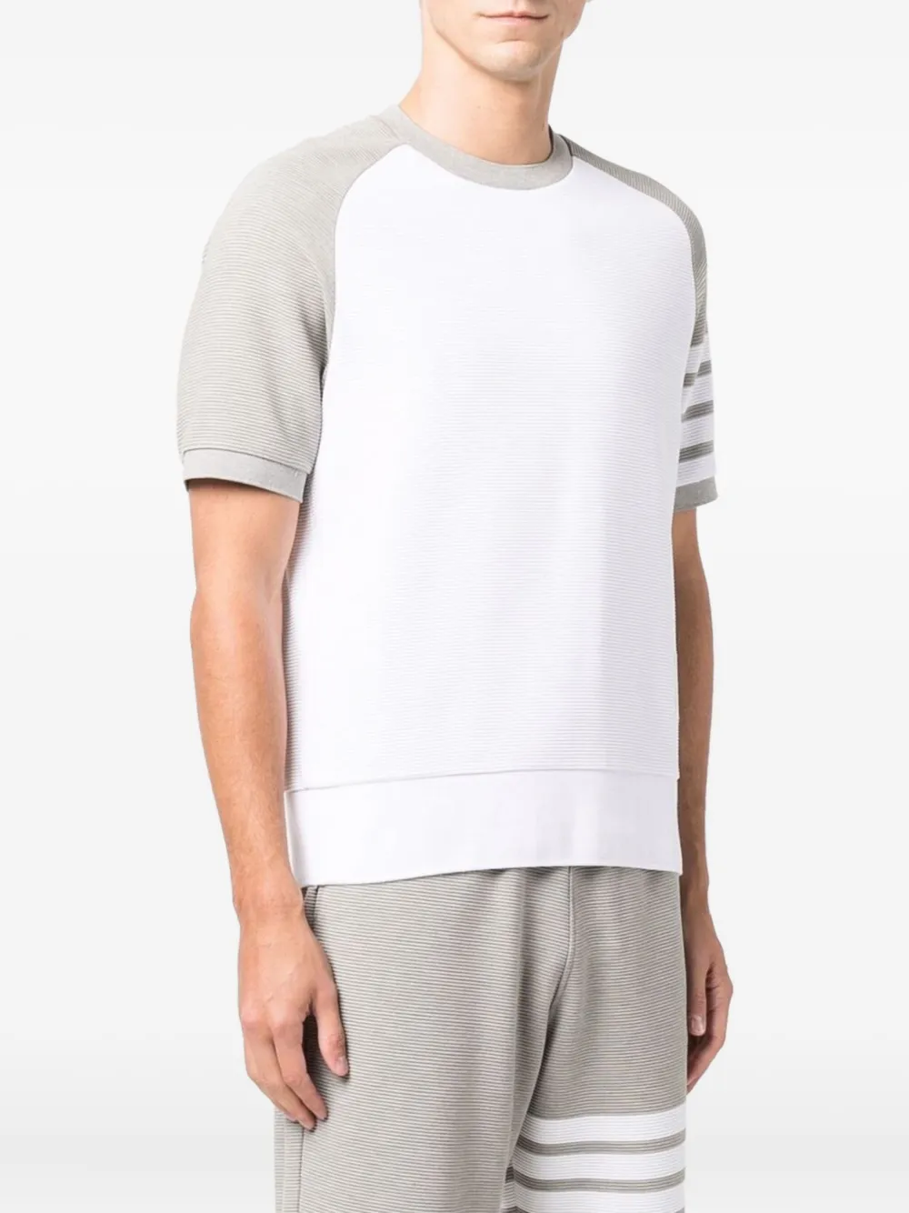  Thom Browne 4-bar Stripe T-shirt - White 
