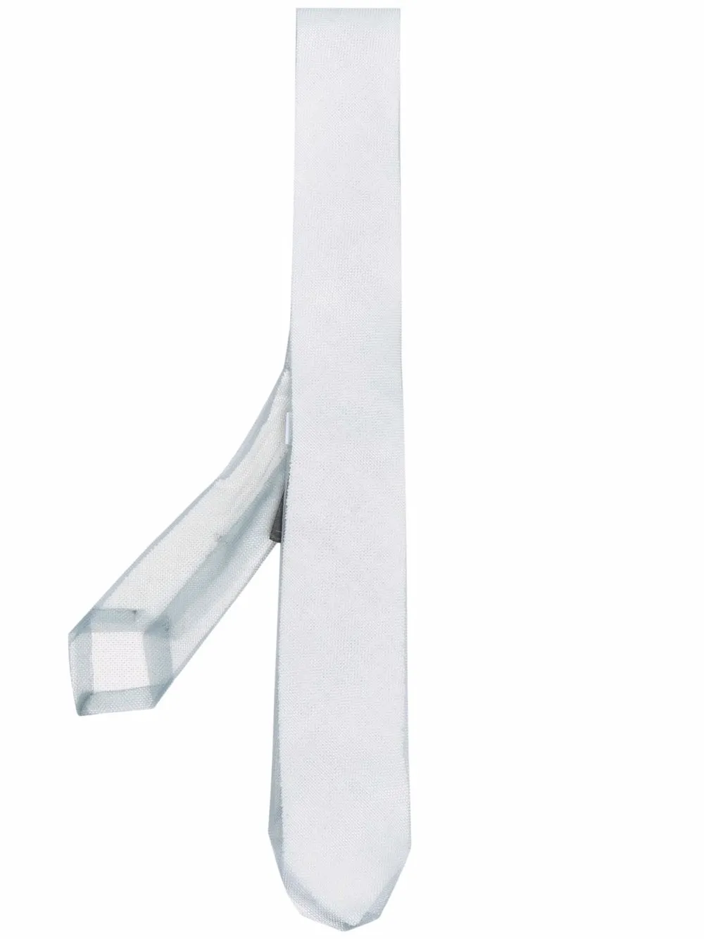 

Thom Browne classic soft tulle tie - Grey