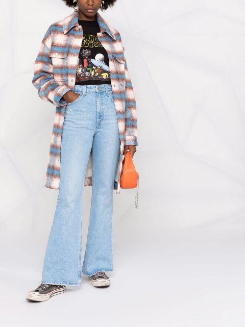 70's high flare jeans levis