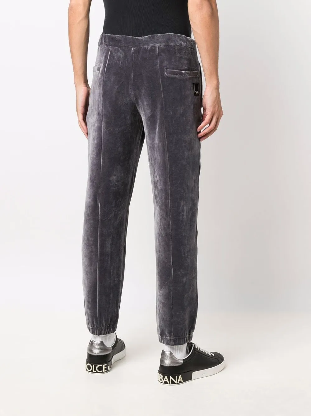 фото Emporio armani бархатные спортивные брюки