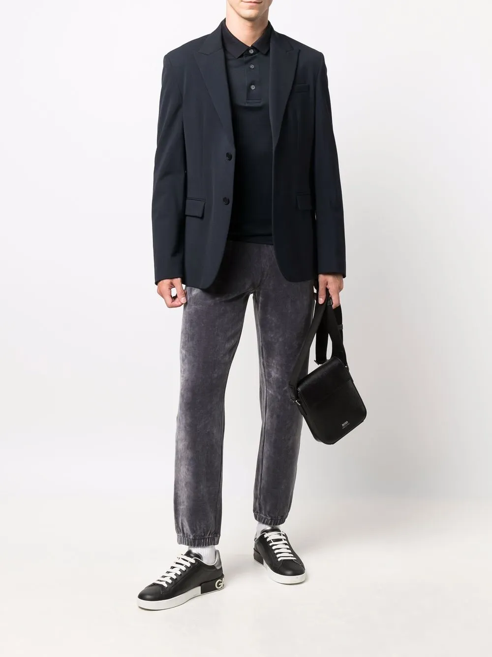 фото Emporio armani бархатные спортивные брюки