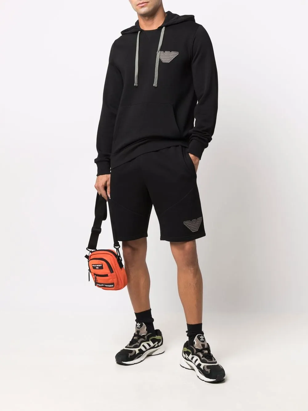 фото Emporio armani шорты из джерси с нашивкой-логотипом