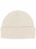 Drumohr Rass cashmere beanie - White