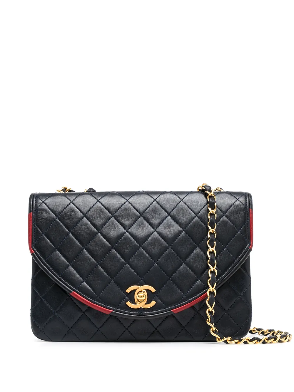 фото Chanel pre-owned стеганая сумка на плечо 1990-х годов с логотипом cc