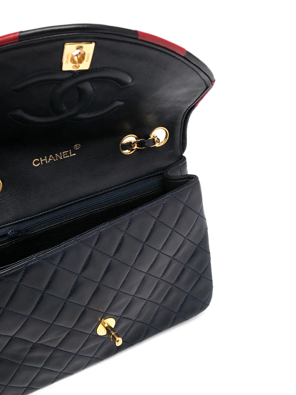 фото Chanel pre-owned стеганая сумка на плечо 1990-х годов с логотипом cc