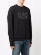 Ea7 Emporio Armani logo-print cotton sweatshirt